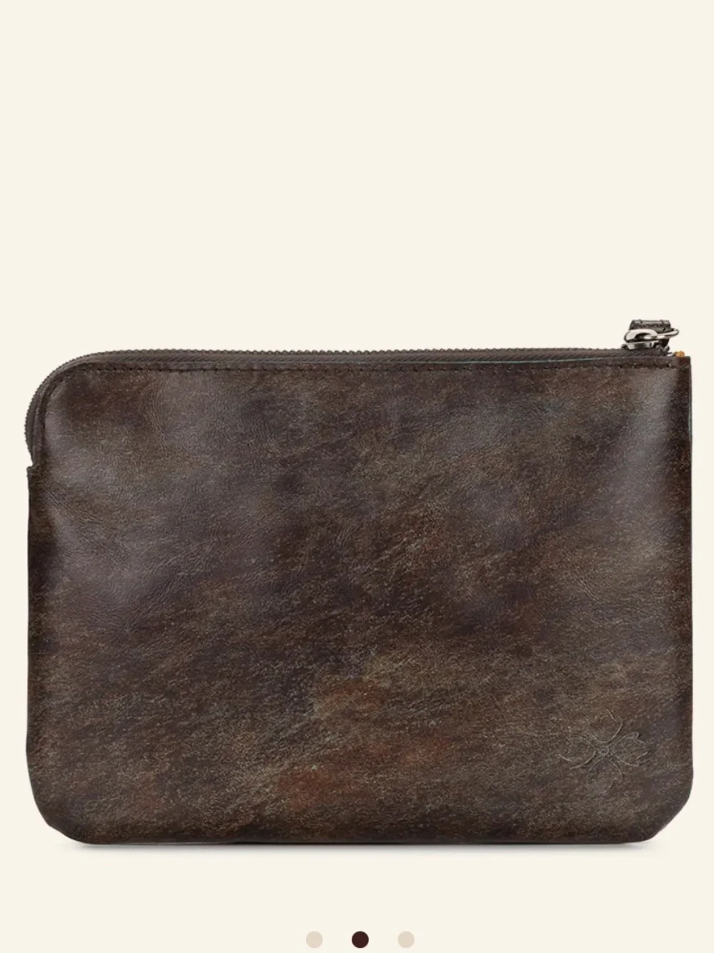 Patricia Nash Cassini Tooled Leather Wristlet Turquoise